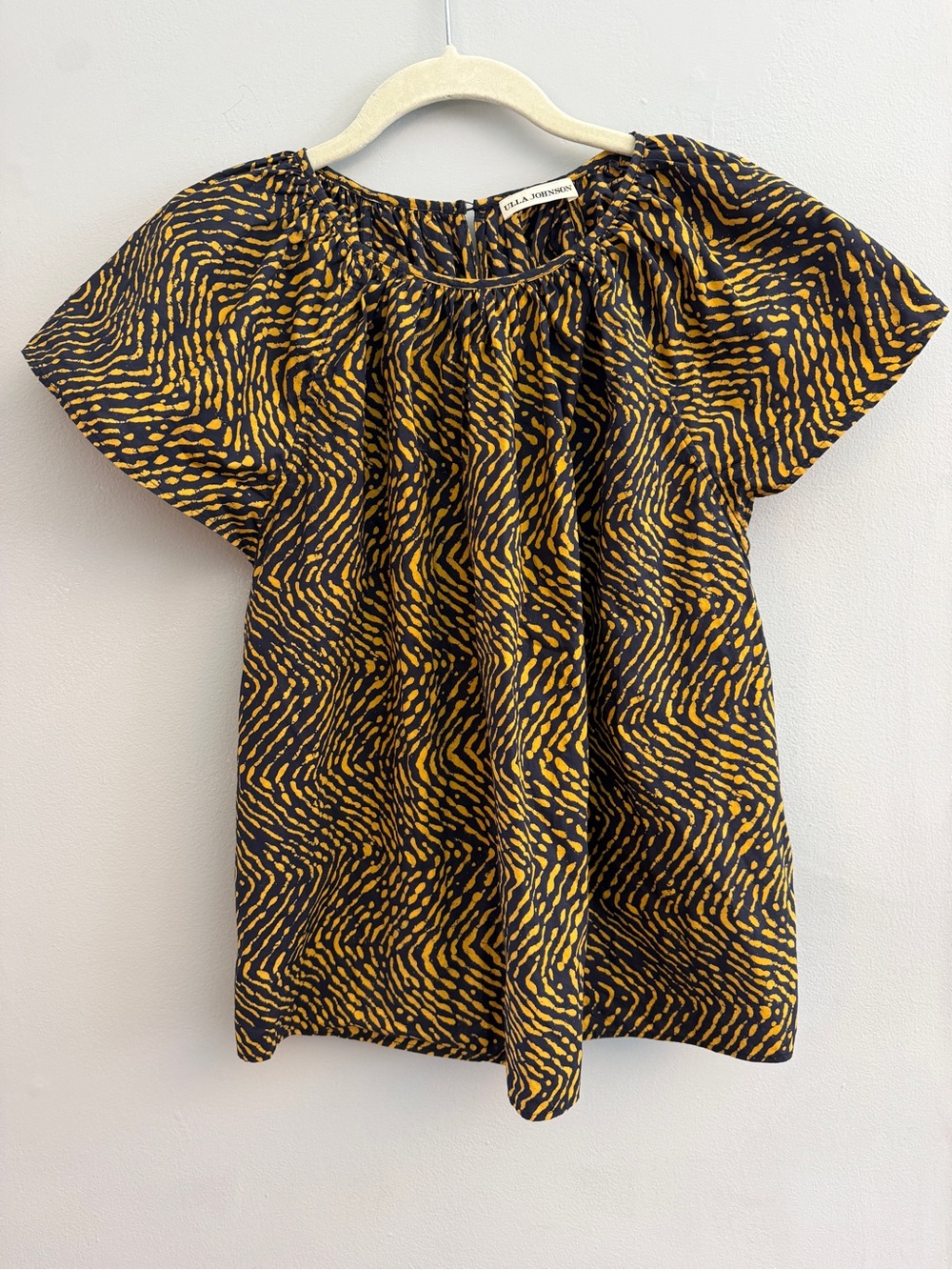 Ulla Johnson Macie Top in Noir, Size 4